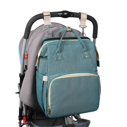 3-In-One Diaper Bag Portable Bed_0